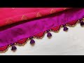 bridal #kroshakuchu #sareekuchu #simple , bridal saree kuchu // Nandana Creations //