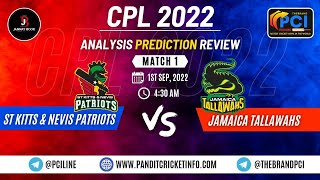 1St Match St.kitts vs Jamaica Caribbean Premier League 2022 Prediction - Who Will Win?