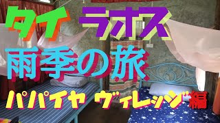 タイ🇹🇭ラオス🇱🇦雨季の旅2024　癒しの宿・パパイヤヴィレッジ編