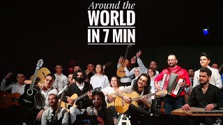 Around the World in 7 Minutes | Refugee Guitars Orchestra | Omar Alkilani