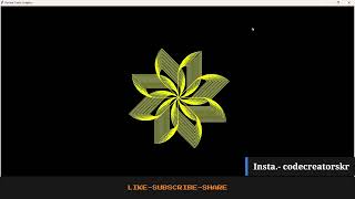 Python Turtle Graphics-12 🔥|Cool Shape Drawing | Python Turtle Video#codecreatorskr #shorts #python
