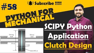 SCIPY integrate | Clutch Design in Python | Python for mechanical engineer | Integration in Python