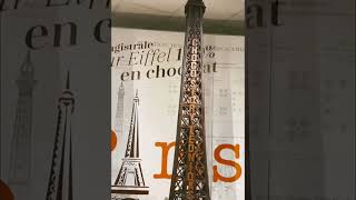 Eiffel Tower made up of chocolate 🍫 | Chocolate Eiffel tower | Choco Story Paris   #shorts