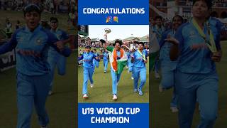 U19 Women's World Cup Champion Team India