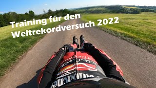 Bobby-Car Weltrekord 2022: Training mit knapp 100 km/h Onboard