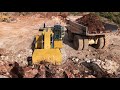 caterpillar 5090b shovel excavator loading caterpillar 777c dumpers sotiriadis labrianidis mining