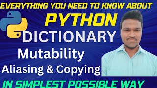 Python Dictionary Mutability | Dictionary Aliasing | Python Dictionary Copying |#pythondictionary