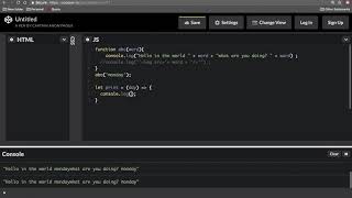 #4 - ES6 Javascript | Template Literals