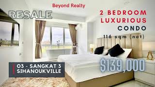 2br luxury condo unit resale CVIK Apartments 2 Sihanoukville Cambodia