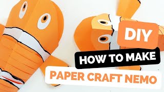 DIY Nemo Fish Paper Craft Tutorial | Parents Craft