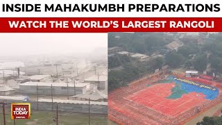 Prayagraj Mahakumbh 2025: World's Largest Rangoli And Preparations To Welcome Millions Of Devotees