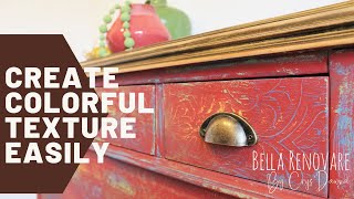 Create Texture With A Decor Roller And Chalk Paint