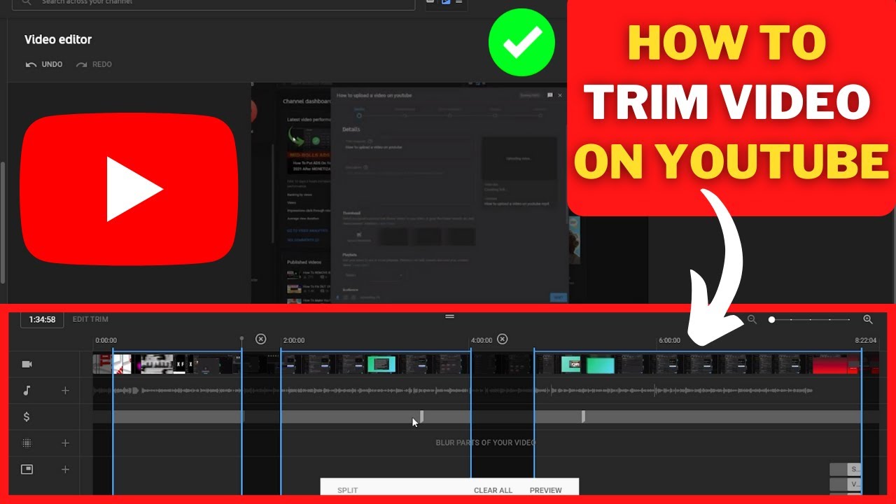 How To TRIM VIDEO On YouTube | TRIM Video After UPLOAD On YouTube-TRIM ...