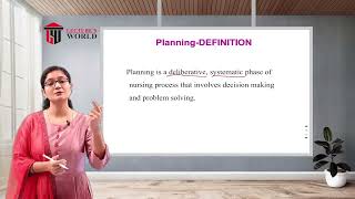 Post Basic 1st Year - Nursing Foundation - The Nursing Process - Planning   01