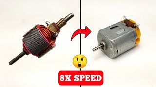 DC Motor To 8X Speed | DC Motor Hacks