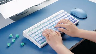 Typing Sound ASMR | MCHOSE G75 Tri-mode Gasket Structure Gaming Mechanical Keyboard #mchose #asmr