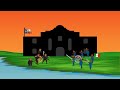 Texas Battle of the Alamo in 1836 -  Alamo Ghost Stories Animated: