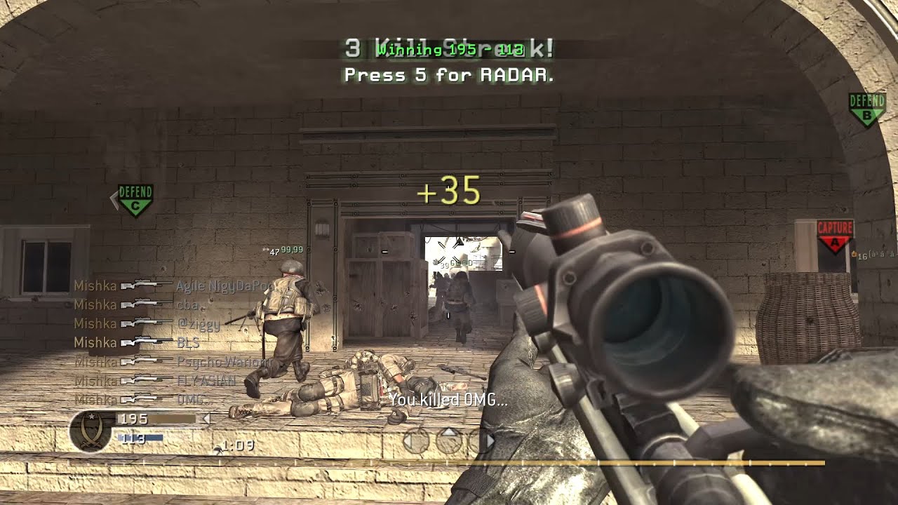My Best Cod4 Sniping Clip Ever Youtube