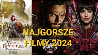 Top 8 NAJGORSZYCH filmów roku 2024 [RANKING]