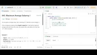 LeetCode Problem 643: Maximum Average Subarray I | Sliding Window C# Solution Explained