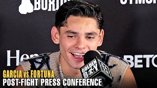 RYAN GARCIA FULL POST FIGHT PRESS CONFERENCE VS JAVIER FORTUNA; TALKS GERVONTA DAVIS FIGHT NEXT!