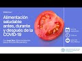 Alimentación saludable antes, durante y después de la COVID-19