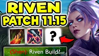 BEST RIVEN CORE BUILD FOR PATCH 11.15+ | S11 RIVEN TOPLANE GAMEPLAY! (Season 11 Riven Guide)