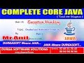 Core Java Exception Handling   checked and unchecked Exceptions   Part - 1