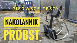 Wjazd z kostki - wózki brukarskie - Przemysł - Nakolanniki Probst KNEESEAT KS #brukarz #paving