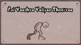 Poi Vazhva Valiyae Theervaa | Manithan Movie | Uthayanithi Stalin | Whatsapp status | Tamil