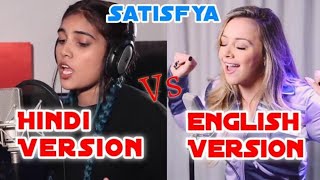 Imran khan - Satisfya | Female version | Hindi vs English | Aish vs Emma Heesters