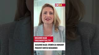 Susanne Raab: "Stehen zu hundert Prozent hinter Nehammer" #shorts