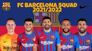 FC BARCELONA SQUAD 2021/2022 SEASON