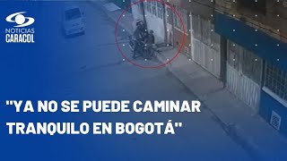Motoladrones armados golpean y roban a hombre en Bogotá: atracó quedó en video