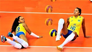 Crazy Volleyball - Football Reaction | Best Saves | HD |