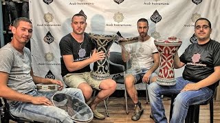 Playing Darbuka in a Marrocon Style.  Dohola, sombaty Plus doumbeks & Bandir