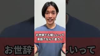 お世辞でも嬉しいって英語でなんて言う？