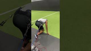 Vertimax sprints to create force in drive phase of the 40. #motivation