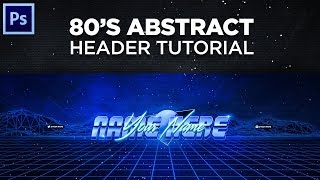 Tutorial: How To Make An Abstract 80’s Style Twitter Header/YouTube Banner!