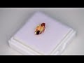 5.93ct lab champagne sapphire flame fusion