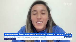 PARNANGUARA É ELEITA MELHOR JOGADORA DE FUTSAL DO MUNDO