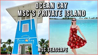 Ocean Cay 🏝️ - MSC's Private Island in the Bahamas, Marine Reserve Tour l MSC Seascape Cruise vlog