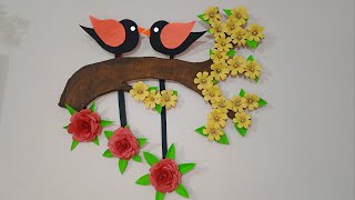 DIY Beautiful Wall Hanging | Easy Paper Flower Crafts for Home Decoration | Paper Craft