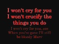 Lady Gaga Bloody Mary Lyrics