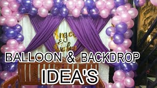 DIY BALLOON \u0026 BACKDROP IDEA'S