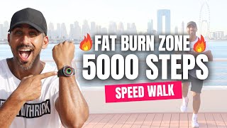 5000 Steps Speed Walk at Home in 30 minutes| Fat Burn Walk