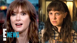 Stranger Things: Winona Ryder REACTS to Millie's New Look | E! News
