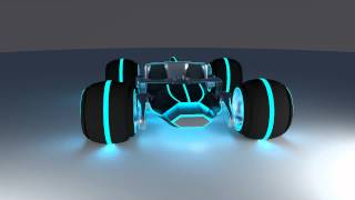 Tron Light Runner Turntable animation - Blender / Cycles - Renderfarm.fi