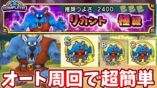 【リカント：極級】完全オートで周回可能な編成！これでSエンブレム集めよう！【ドラクエチャンピオンズ】