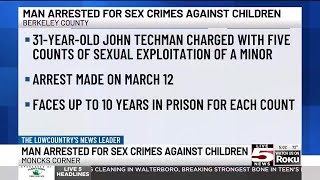 VIDEO: Moncks Corner man arrested for child sex abuse materials